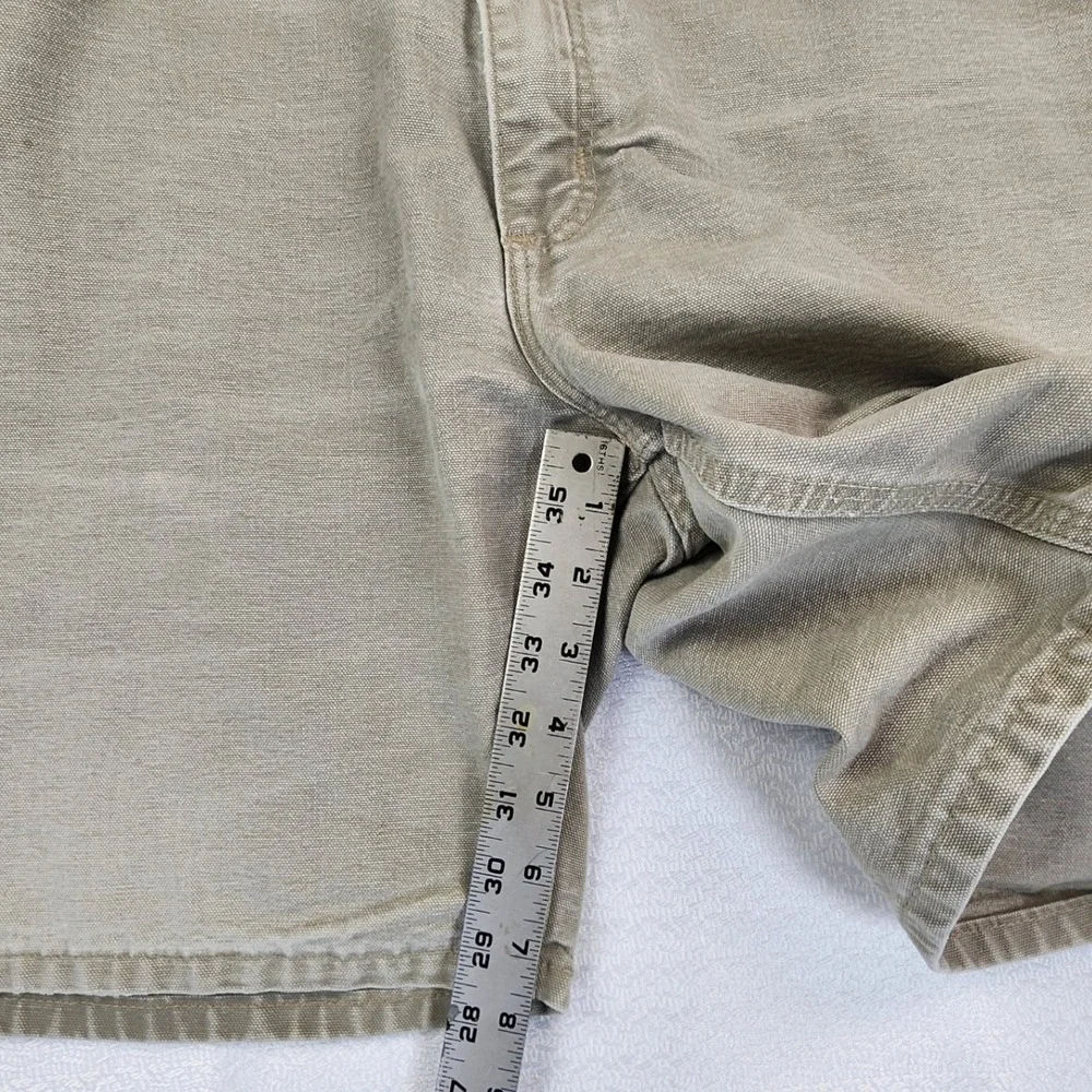 Carhartt 40 Tan Canvas Carpenter Shorts B25 DES Workwear Utility Gorpcore Rugged